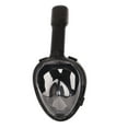 thumbnail image 2 of Máscara de buceo con esnórquel y vista panorámica de 180 grados, antivaho, a prueba de fugas, para niños y adultos, color negro, talla L y XL, 2 of 8