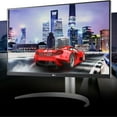 thumbnail image 6 of Open Box LG 27UP650-W Monitor 27" UHD (3840 x 2160) IPS Display, VESA DisplayHDR 400, DCI-P3 95% Color Gamut, 3-Side Virtually Borderless Display, Height/Pivot/Tilt Adjustable Stand, Silver, 6 of 11