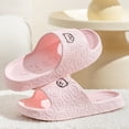 thumbnail image 5 of Women & Menâs Shower Slippers Cute Bear Pattern Slide Slippers, Indoor Non- EVA Sole, Bathroom House Shoes Beach Sandals(Pink,5-6), 5 of 8