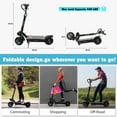 thumbnail image 6 of RubiQ Sports 5600W Electric Scooter for Adults, 50 mph & 50 Miles Range 60V 27Ah Foldable Scooter with Detachable Seat, Max Load 440lbs, 6 of 7