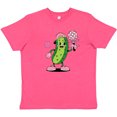 thumbnail image 3 of Inktastic Pickleball Cute Girly Pickle Youth T-Shirt, 3 of 5