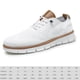 thumbnail image 2 of Zapatos para caminar de malla para hombre Zapatillas de deporte de malla plana Soporte para arco Sólido para viajes al aire libre, 2 of 8