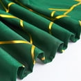 thumbnail image 2 of BalsaCircle 90" x 156" Hunter Green Gold Metallic Geometric Design Polyester Rectangle Tablecloth, 2 of 8