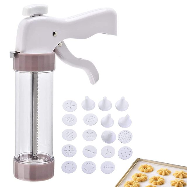 Cookie Press Set Stainless Steel Cookie Maker Biscuit Press Gun Kit