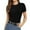 Black, variant on Womens Summer Tops Soft Pullover Ladies Running Tops Womens Spandex Tee Shirt V Neck Sweaters Women plus Size Star Shirt Long Athletic Top Cute Shirts for Women Trendy on Clearance White L