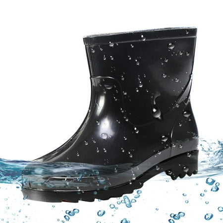 

Yolai Man Short Rubber Rainboots Waterproof Rubber Boots for Garden Man Rain Footwear Rain Shoes