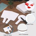 thumbnail image 3 of Uxcell 11x6in Dry Erase Paddles, 200Pcs Handheld Square Dry Erase Boards, 3 of 7