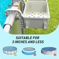 thumbnail image 4 of Injueey Cesta de almacenamiento para piscina impermeable y antioxidante con ganchos para portavasos para piscinas elevadas Almacenamiento y organización del hogar azul, 4 of 6
