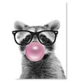thumbnail image 1 of Awkward Styles Raccoon Chewing Bubble Gum Poster Kids Room Decor Raccoon Poster Bubble Gum Wall Art Raccoon with Pink Gum Canvas Animal Wall Art Raccoon Unframed Poster Print Gift for Home Decor, 1 of 4
