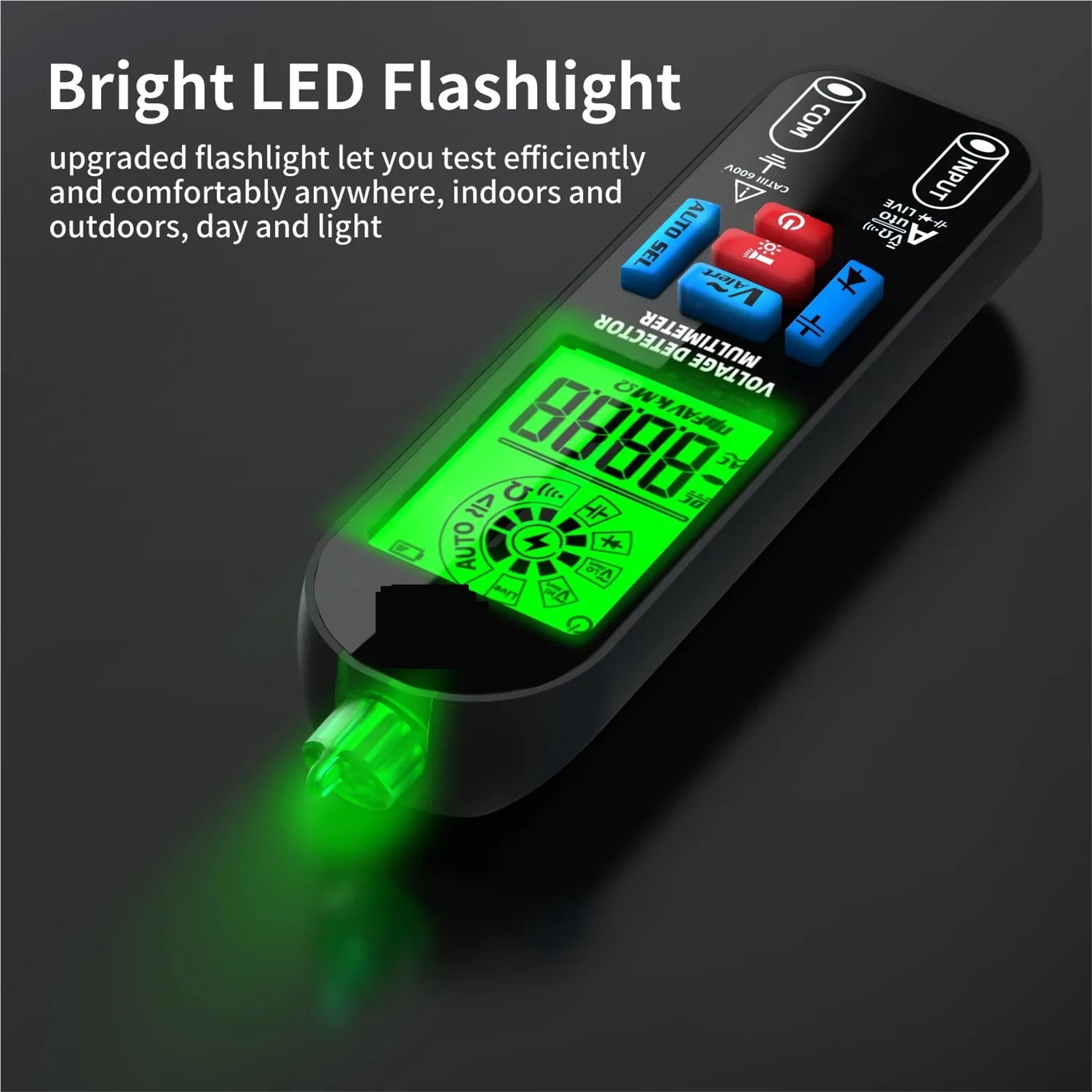 Smart Digital Multimeter Electronic Tester AC DC Contactless NCV Automatic Diode Capacitor Ohm Hz Breakpoint Meter ,Battery Test
