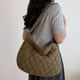 thumbnail image 5 of Bolsa De Hombro Bolso de mensajero acolchado ligero de embrague femenino de moda para mujer (café) Ndcxsfigh Para Estrenar, 5 of 8