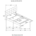 thumbnail image 5 of Pemberly Row Transitional Tufted Fabric Upholstered Queen Bed Charcoal, 5 of 5