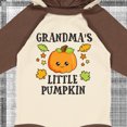 thumbnail image 4 of Inktastic Grandmas Little Pumpkin with Leaves and Stars Boys or Girls Long Sleeve Baby Bodysuit, 4 of 5