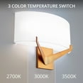thumbnail image 3 of WAC Lighting Fitzgerald 16" 1-Light LED 3500K Aluminum Wall Sconce in Nickel, 3 of 5