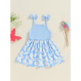 thumbnail image 6 of Lairauiy Toddler Girl Summer Dress A-Line Daisy Print Strap Dress ,12M-5T, 6 of 9