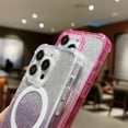 thumbnail image 6 of for iPhone 14 Pro Max Case - [10FT Drop Protection] [Compatible with MagSafe] Magnetic Cover with Cute Bling Sparkle for iPhone 14 Pro Max 6.7" Anti-Scratch Shock Absorbent Slim Fit, Darkpurple, 6 of 7