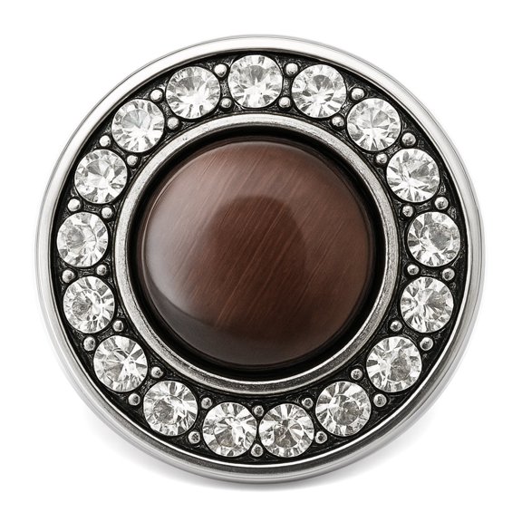 Rhinestone Pearl Snap Jewelry Ginger Charm Button, For Interchangeable DIY Customizable Accessories