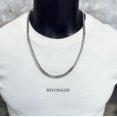 thumbnail image 2 of LinYooLi Chain Necklace Foxtail Tail Chain LInk Chain Necklace Pendant for Men, Minimalist Cool Punk Rock, 2 of 4