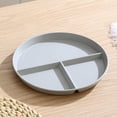 thumbnail image 2 of Huanglei Three Grid Fat Reducing Meal Plate Wheat Straw Fall Household Plate 3 Grid Plate Special Plate Kid Plate, 2 of 3