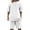 White, variant on Mens Casual 2 Piece Outfits-Short Sleeve Athletic Set Oversize Drop Shoulder T-Shirts Elastic Waist Drawstring Tracksuit Set White
