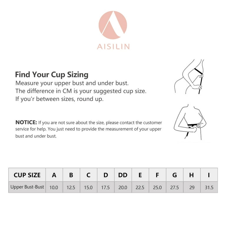 AISILIN Women's Wirefree Bras Plus Size Cotton Sleep Comfortable