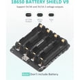 thumbnail image 2 of <p>4 Slot Battery Holder Lithium Battery Holder 4 Slot Lithium Battery Holder Shield Case Battery Development Board With Overcharge  DC 5V</p>, 2 of 7
