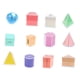 thumbnail image 1 of Juego de 12 figuras geométricas, material de geometría y manipulación matemática temprana, materiales de geometría, formas 3D para la enseñanza., 1 of 9