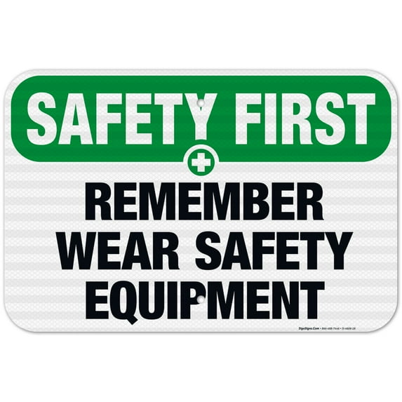 Safety First, Wear Face Shield When Using Grinder, Safety Sign