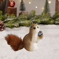thumbnail image 5 of Mini Squirrel Christmas Tree Ornament, Lifelike Foam Animal Figurine, Forest Themed Hanging Decor for Home or Party, 15x11x5.5cm to 45x17x9cm, 5 of 6