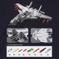 thumbnail image 4 of HI-REEKE Airplane Building Block Set Fighter J15 Building Kit Toy Gift for Kid Gray, 4 of 5