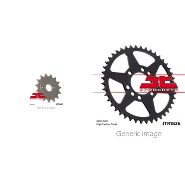 JT Front & Rear Steel Sprocket Kit for ATV/UTV SUZUKI LT-Z400 QuadSport 2004-2008