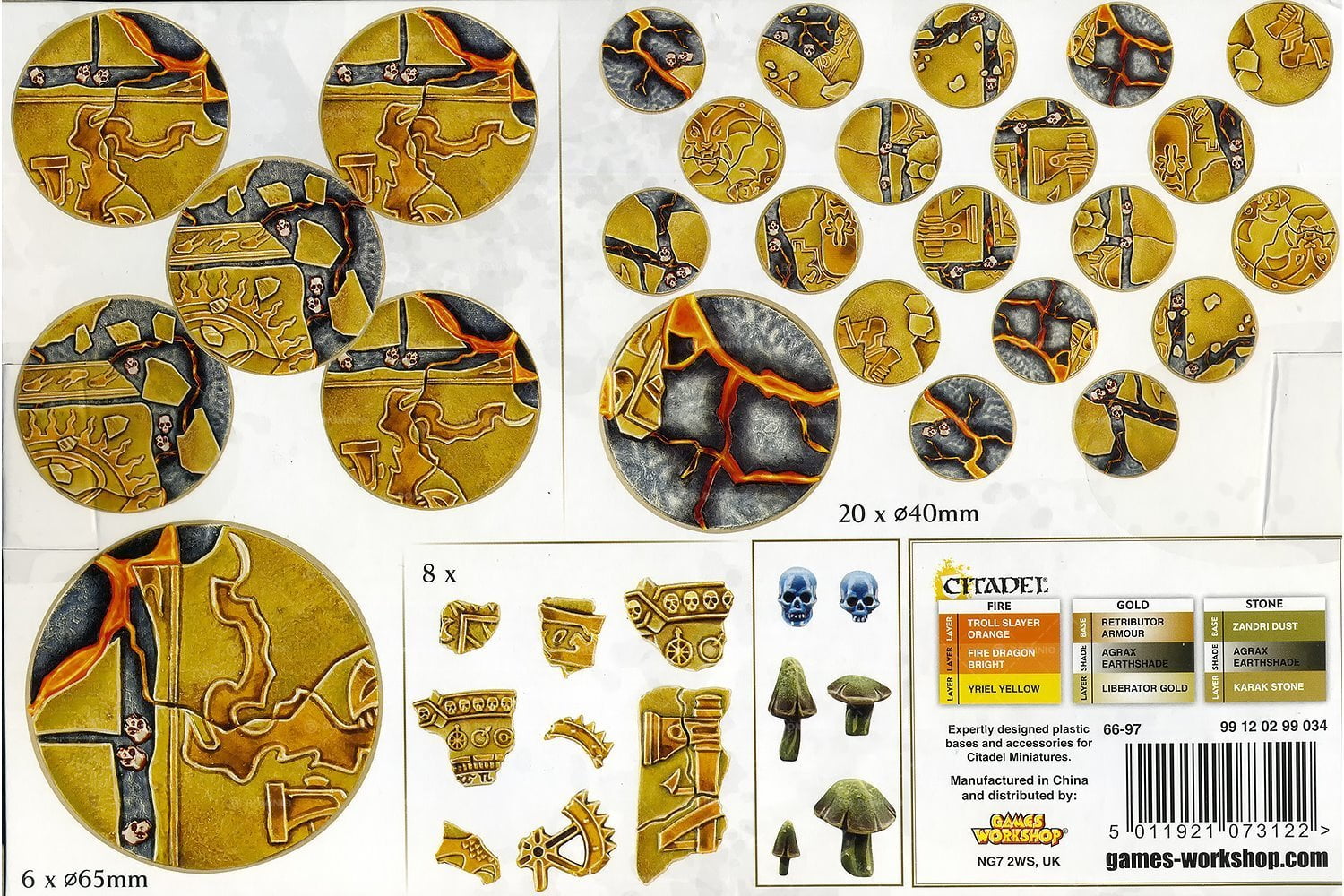 Games Workshop Warhammer AoS Shattered Dominion round 65mm base A