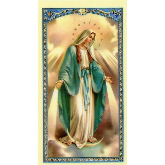 Prayer for Grace to Our Lady holy card - laminated - Pack of 25