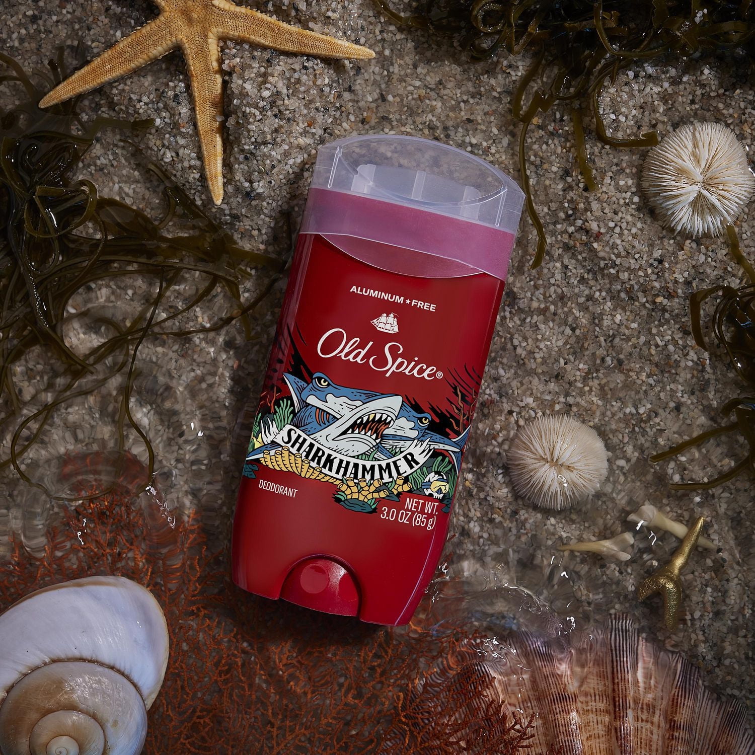 Old Spice Aluminum Free Deodorant for Men, Sharkhammer