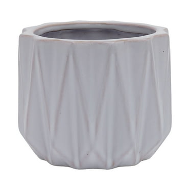 Better Homes & Gardens Pottery 5" Devi Round Ceramic Planter, White