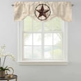 thumbnail image 2 of Texas Star Tie Up Window Valance Country Star Retro Background Tie-up Valance for Kitchen Windows Adjustable Small Curtain Balloon Shades for Kitchen Bathroom Cafe 42x18inch, 2 of 9