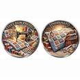 thumbnail image 5 of Moneda de decisión para quilters, moneda de decisión de costura de doble cara para amantes de la costura y el patchwork, funda para taza, 5 of 5