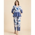 thumbnail image 2 of Moomaya Printed 2 Pcs Coord Set For Women, Cotton Top With Pants For Summers, 2 of 9