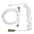 thumbnail image 5 of Cable de teclado para juegos de nailon tipo C a USB con doble funda Cable para teclado mecánico de 9,8 pies blanco, 5 of 5