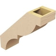 thumbnail image 5 of Ekena Millwork 5"W x 14"D x 14"H Valencia Rough Cedar Woodgrain TimberThane Knee Brace, Primed, 5 of 6