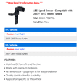 thumbnail image 2 of ABS Speed Sensor - Compatible with 2007 - 2017 Toyota Tundra 2008 2009 2010 2011 2012 2013 2014 2015 2016, 2 of 2