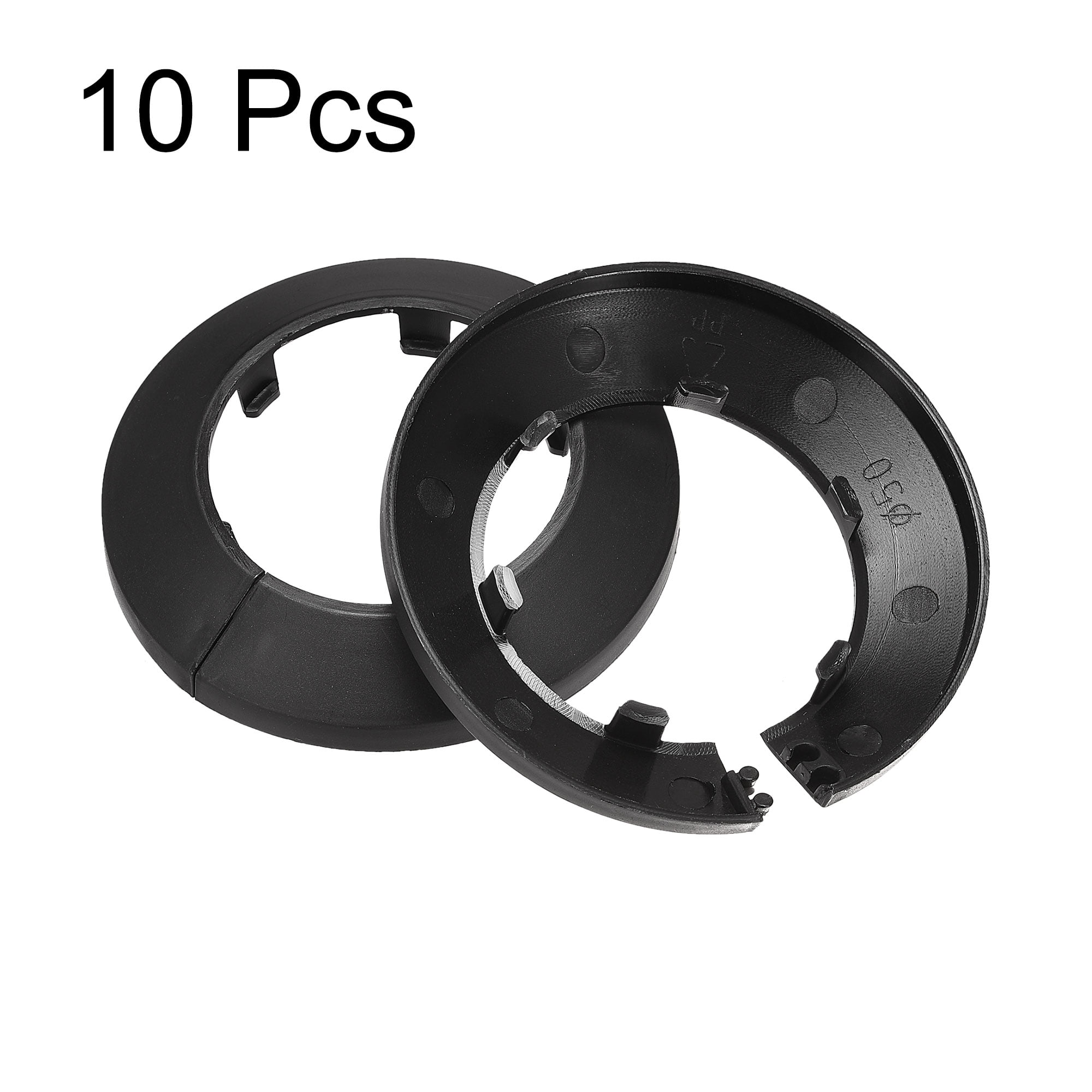 Unique Bargains Plastic Escutcheon Water Pipe Cover for Use in Plumbing Black 50mm