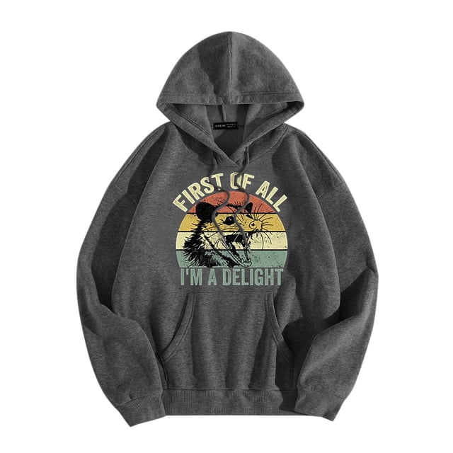 WEAIXIMIUNG Sweatshirts pour Femmes Grande Taille Sweat à Capuche Décontracté Col Rond Imprimé Animal Lettres Anglaises