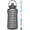 Gray, variant on HydroPal Motivational Water Bottle 128oz with Time Marker BPA Free Tritan Reusable Water Jug Leak Proof Wide Mouth Lightweight Sport Travel Water Bottle