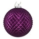 thumbnail image 1 of Set de 4 Adornos Bola Durian con Glitter Vickerman en Ciruela Púrpura, 1 of 1