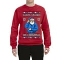 thumbnail image 2 of Wild Bobby Santa Stands On Christmas, Christmas Unisex Sweater | Funny Holiday Unisex Crewneck Sweatshirt, 2 of 5