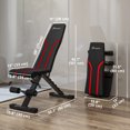 thumbnail image 3 of Soozier Foldable & Adjustable Weight Bench Exercise Bench for Home Gym, 3 of 10