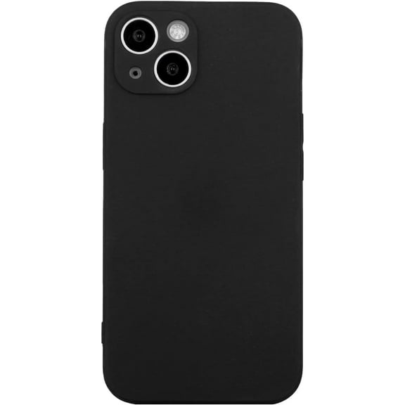 Case for iPhone 13/iPhone 14, Ultra Slim Shockproof Protective Phone Case Compatible with iPhone 14, Soft Frosted TPU Stylish Protective Cover for iPhone 13, Black