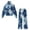 Blue Snowflake Argyle, variant on Winter Hunting Camo Sweatsuits for Women 2 Piece Outfits, Mock Neck Drawstring Sweatshirt Wide Leg Sweatpants Fall Casual Loungewear Tracksuit Matching Set