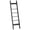 Black, variant on Hzuaneri 6-Tier Blanket Ladder with Hooks, 5.6Ft Wall Leaning Blanket Ladder, 4 Removable Hooks for Living Room, Bedroom Bathroom, Decorative Quilt Rack Easy to Assemble, Greige
